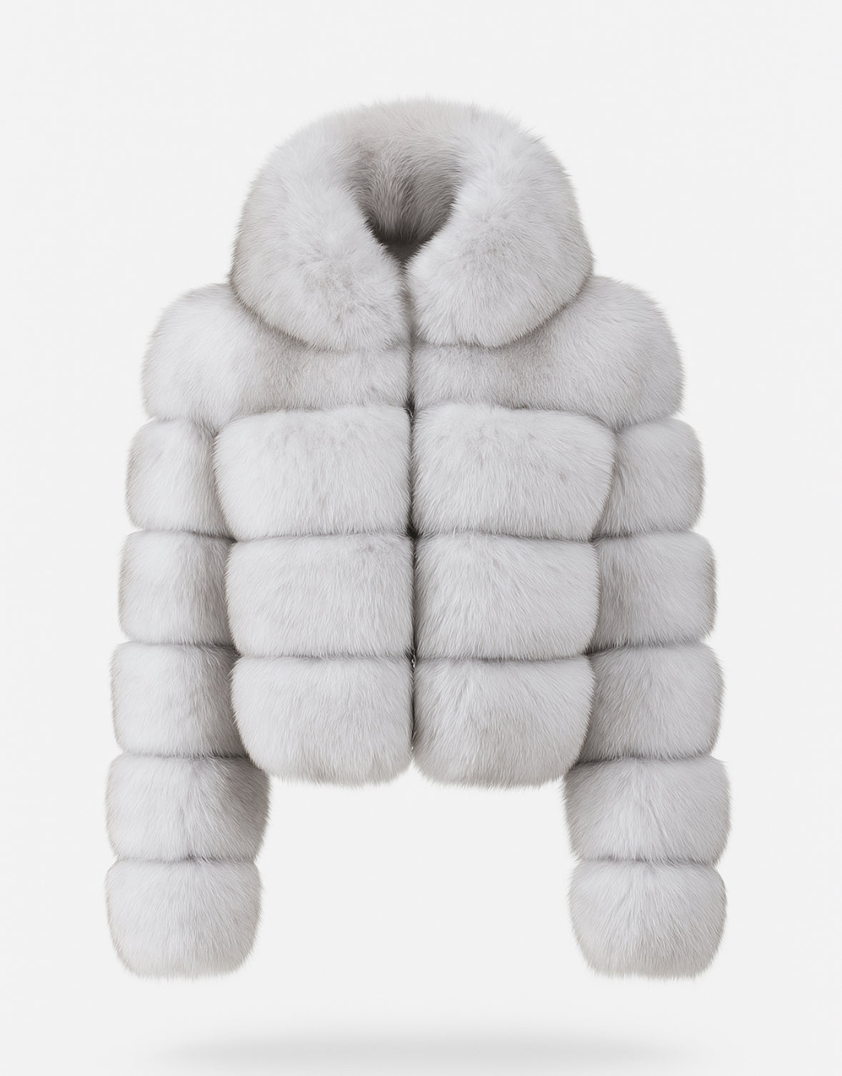 COURMAYEUR with HOODIE - Volpe Full Skin - SU MISURA - Realizzato a mano - Certificato SAGA Furs