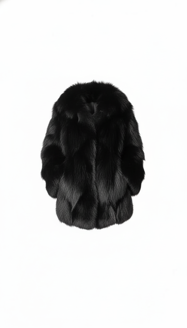 Pelliccia di volpe nera