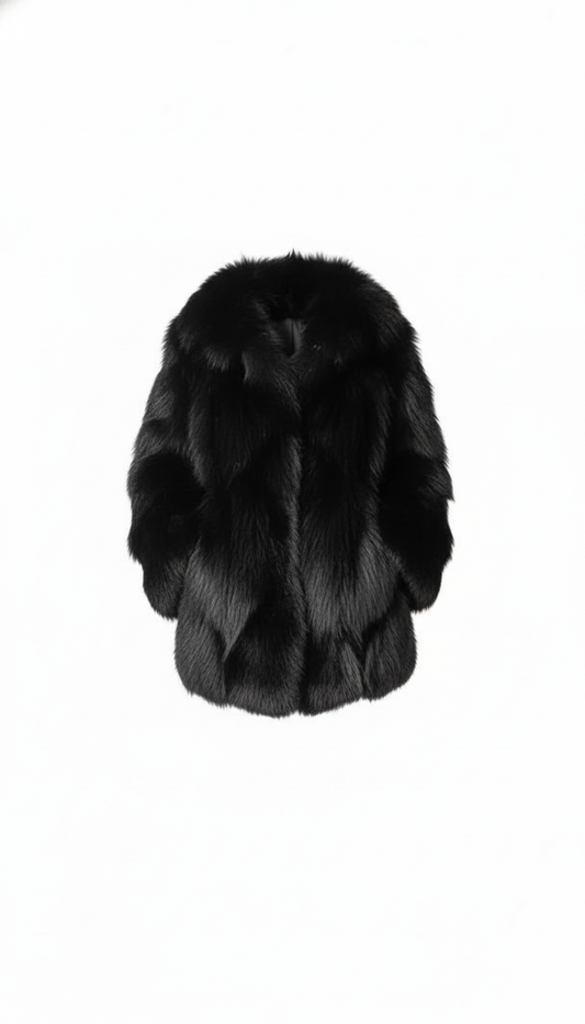 Pelliccia di volpe nera