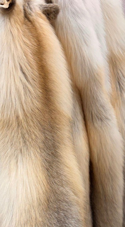 CORTINA - Volpe Full Skin - SU MISURA - Realizzato interamente a mano - certificato SAGA Furs