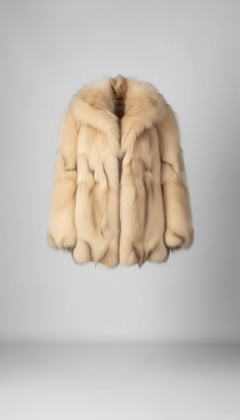 Pelliccia in Volpe Beige