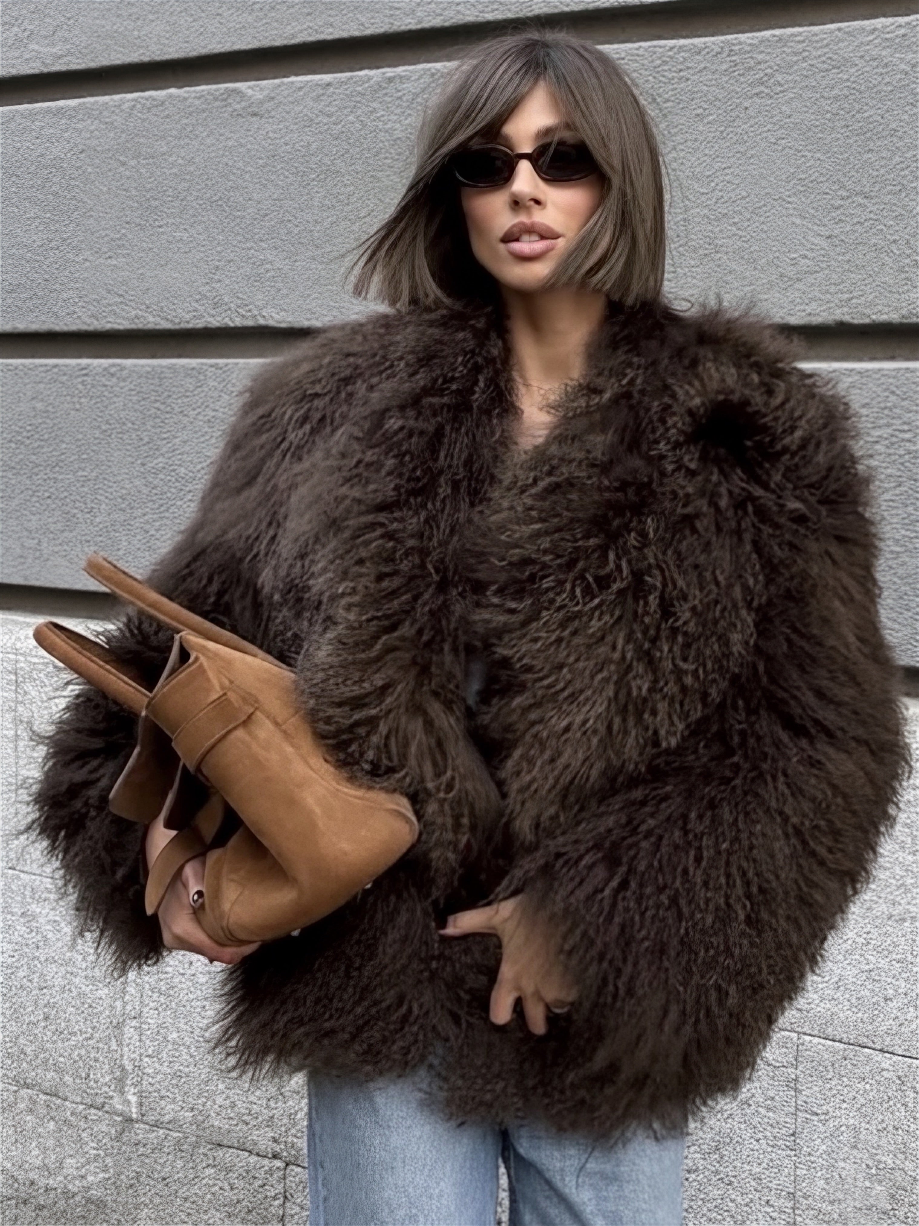 MONGOLIAN - Mongolian Full Skin - SU MISURA - CERTIFICAZIONE KOPENHAGEN FUR - Realizzato a mano