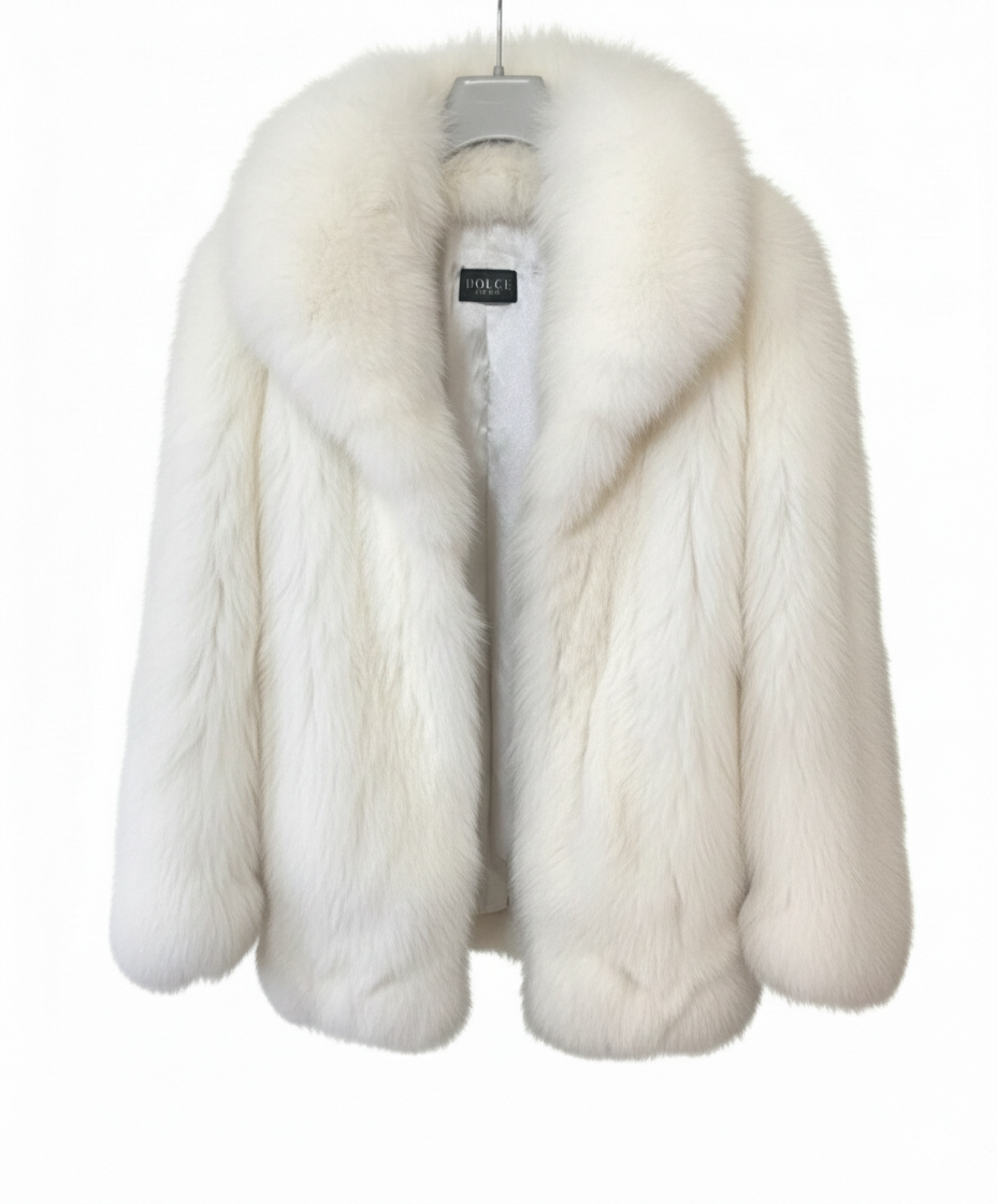 CORTINA - Volpe Full Skin - SU MISURA - Realizzato interamente a mano - certificato SAGA Furs