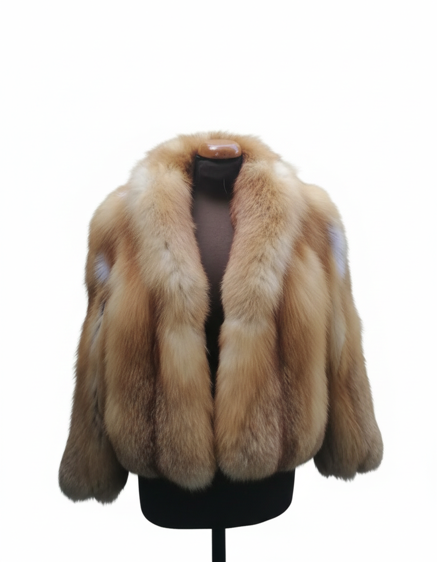 CORTINA - Volpe Full Skin - SU MISURA - Realizzato interamente a mano - certificato SAGA Furs