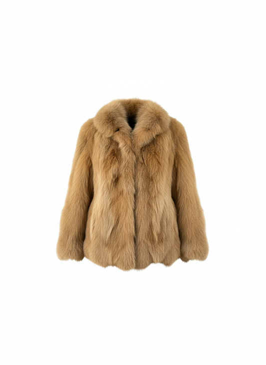 Pelliccia di volpe cammello